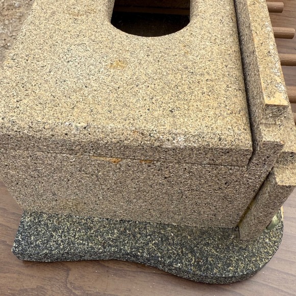 Vintage Tissue Box Stone House Diorama Display Shelf Decor Cottagecore - Picture 10 of 10